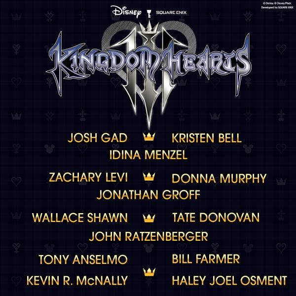 Звездные голоса Kingdom Hearts III