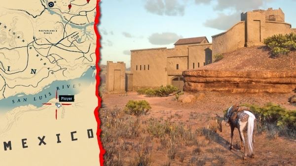  Игроки в Red Dead Redemption 2 нашли секретный проход в Мексику — видео 