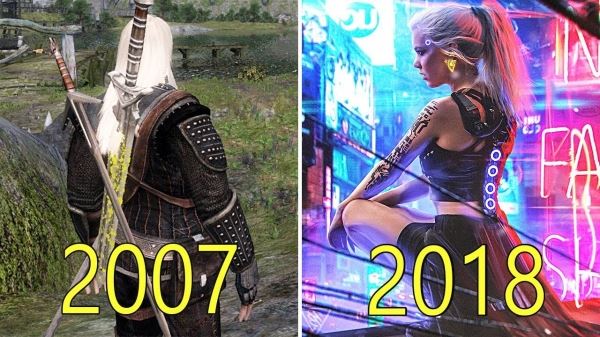  От The Witcher до Cyberpunk 2077 — посмотрите, как менялась графика в играх CD Projekt RED за 11 лет 