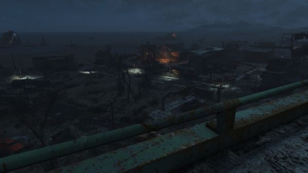  Моддеры сделали Fallout 4 еще атмосфернее, добавив включающиеся по ночам уличные фонари 