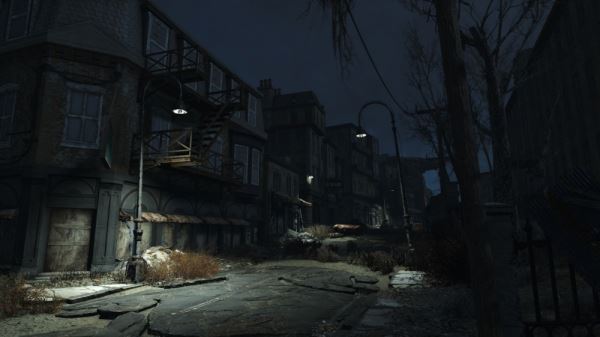 Моддеры сделали Fallout 4 еще атмосфернее, добавив включающиеся по ночам уличные фонари 